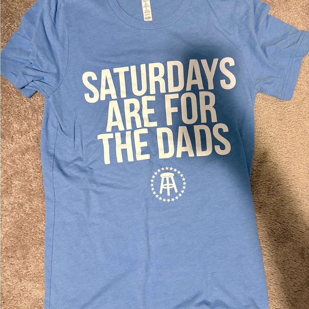 Bella Canvas Light Blue Kids Tee with White Text